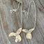 Handmade puppy dog head necklace - upcycled vintage spoon pendant artisan jewelry