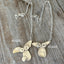 Upcycled spoon dog pendant on chain - unique handmade pet memorial jewelry