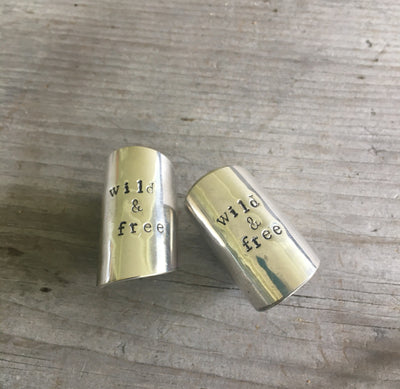 WIld & Free Spoon Cuff Ring Bandana Slide