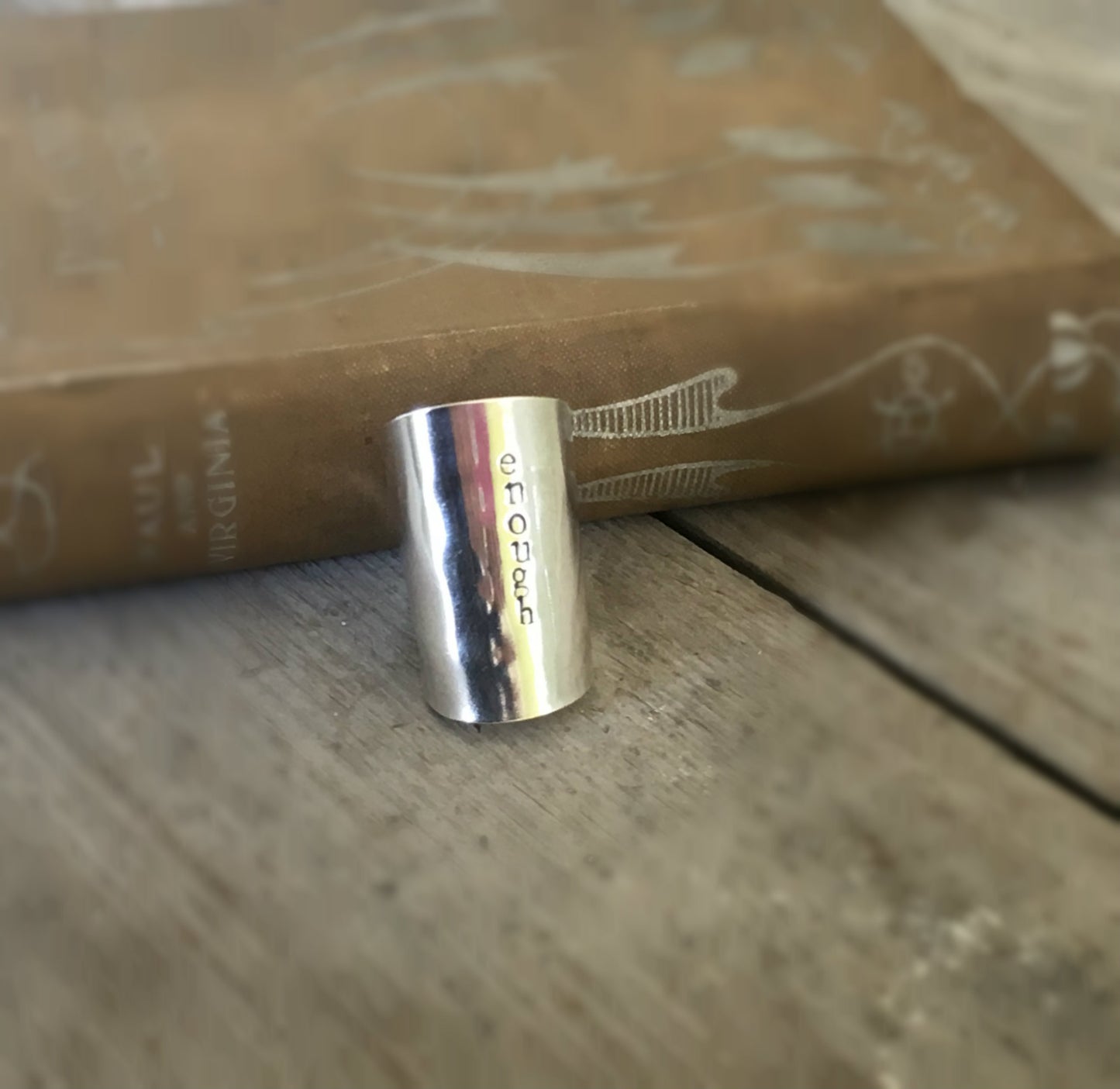 SALE Spoon Ring Cuff - ENOUGH - #4042