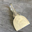 Upcycled silverplate spoon cheese cutting knife