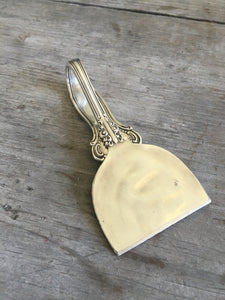 Upcycled silverplate spoon cheese cutting knife