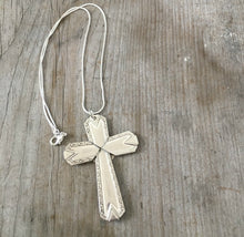 Spoon Cross Necklace - #4124