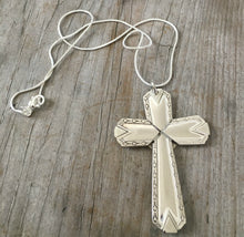 Spoon Cross Necklace - #4124