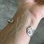 Spoon Cuff Bracelet Stamped BADASS Shown on 6 inch wrist
