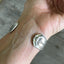 Tudor Plate Queen Bess Spoon Cuff Bracelet Shown on Model