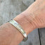 spoon cuff bracelet stamped badass shown on model wrist