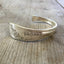 Spoon Cuff bracelet ladylike hand stamped BADASS