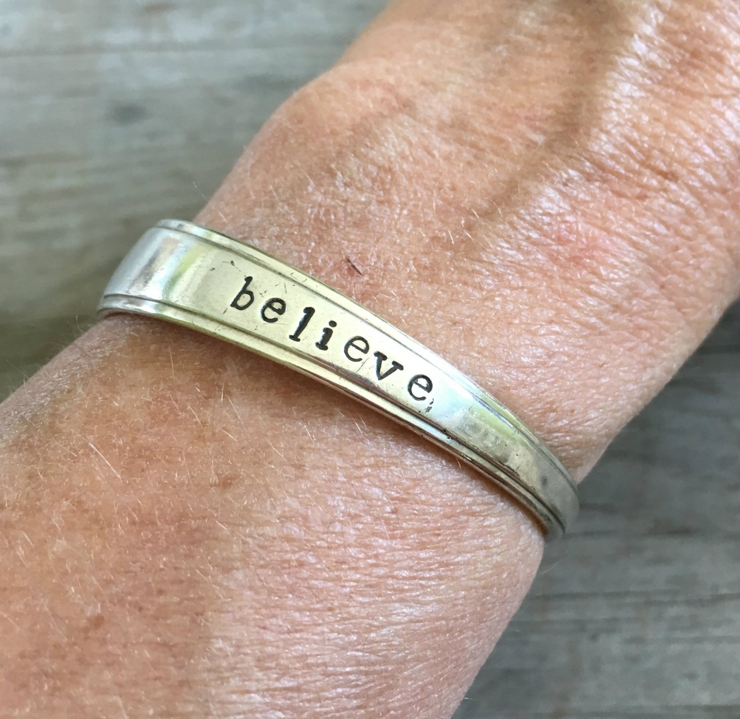 Spoon Cuff Bracelet - BELIEVE - TALISMAN - #4048