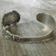 Full Cuff view of upcycled silverware bracelet