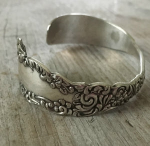 Detailed Design on Upcycled Silverware Cuff Bracelet Cromwell