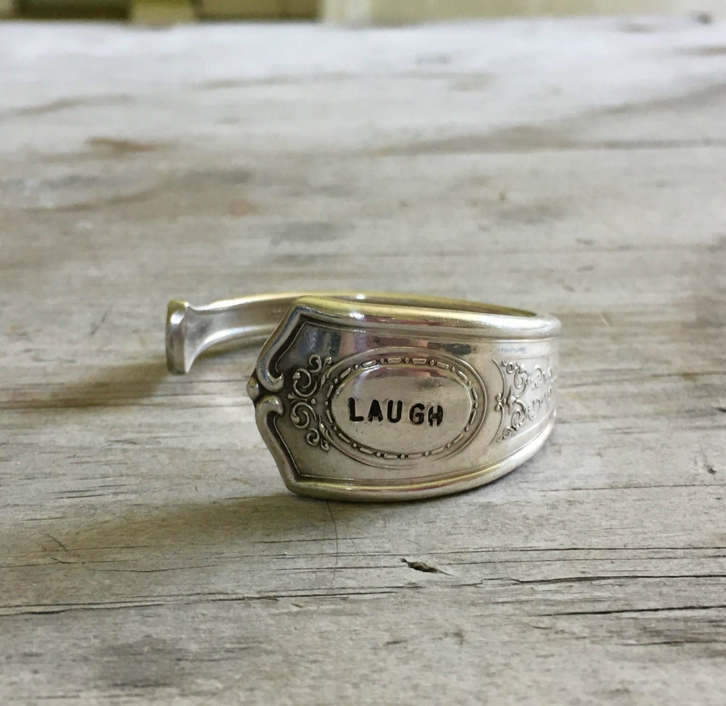 Spoon Cuff Bracelet - LAUGH- LOUIS XIV - #3592