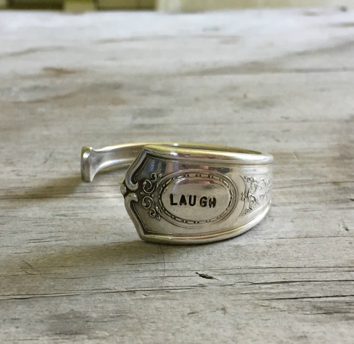 Spoon Cuff Bracelet - LAUGH- LOUIS XIV - #3592