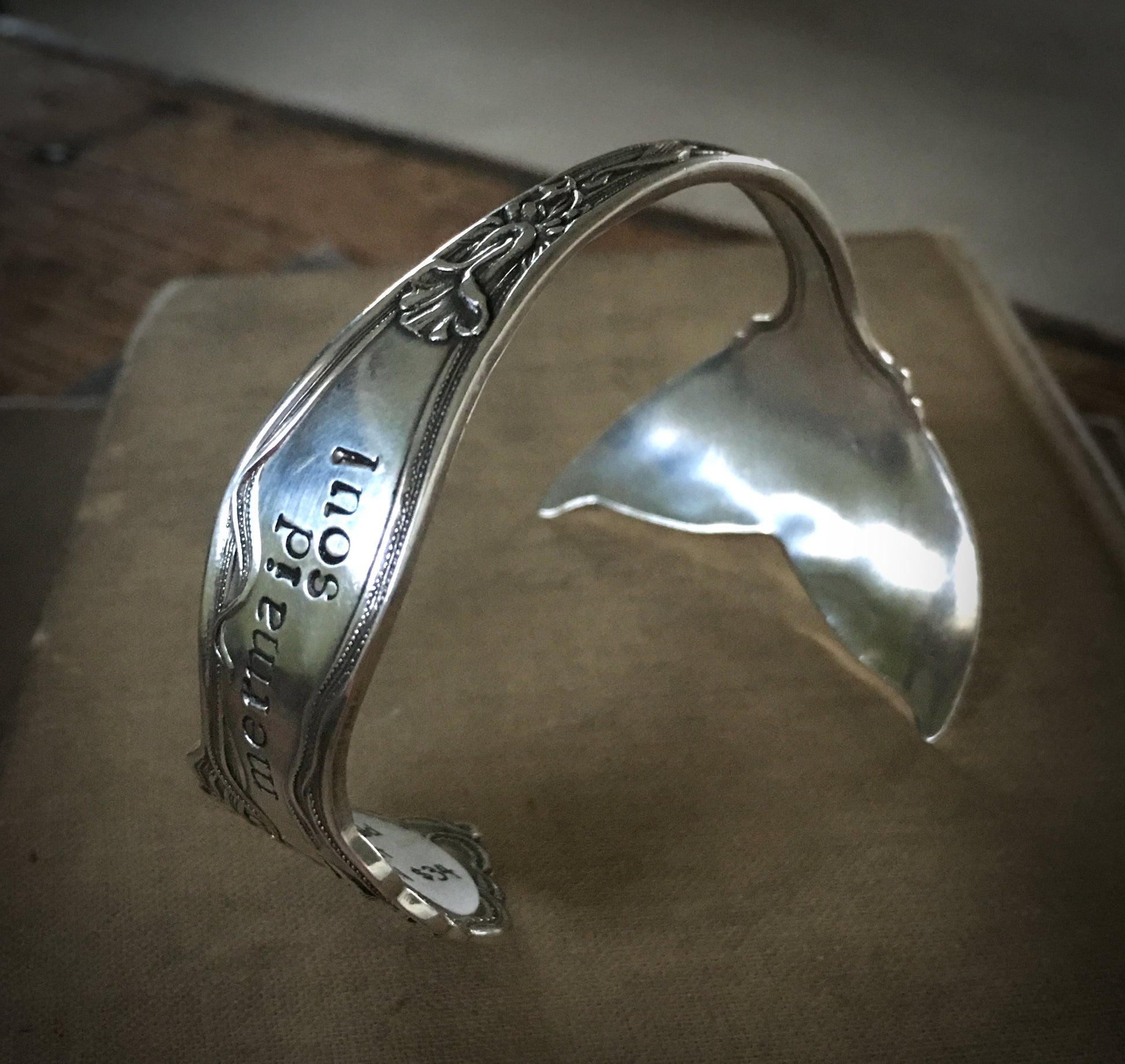 Spoon Cuff Bracelet from Rockford Silverplates Daffodil pattern 