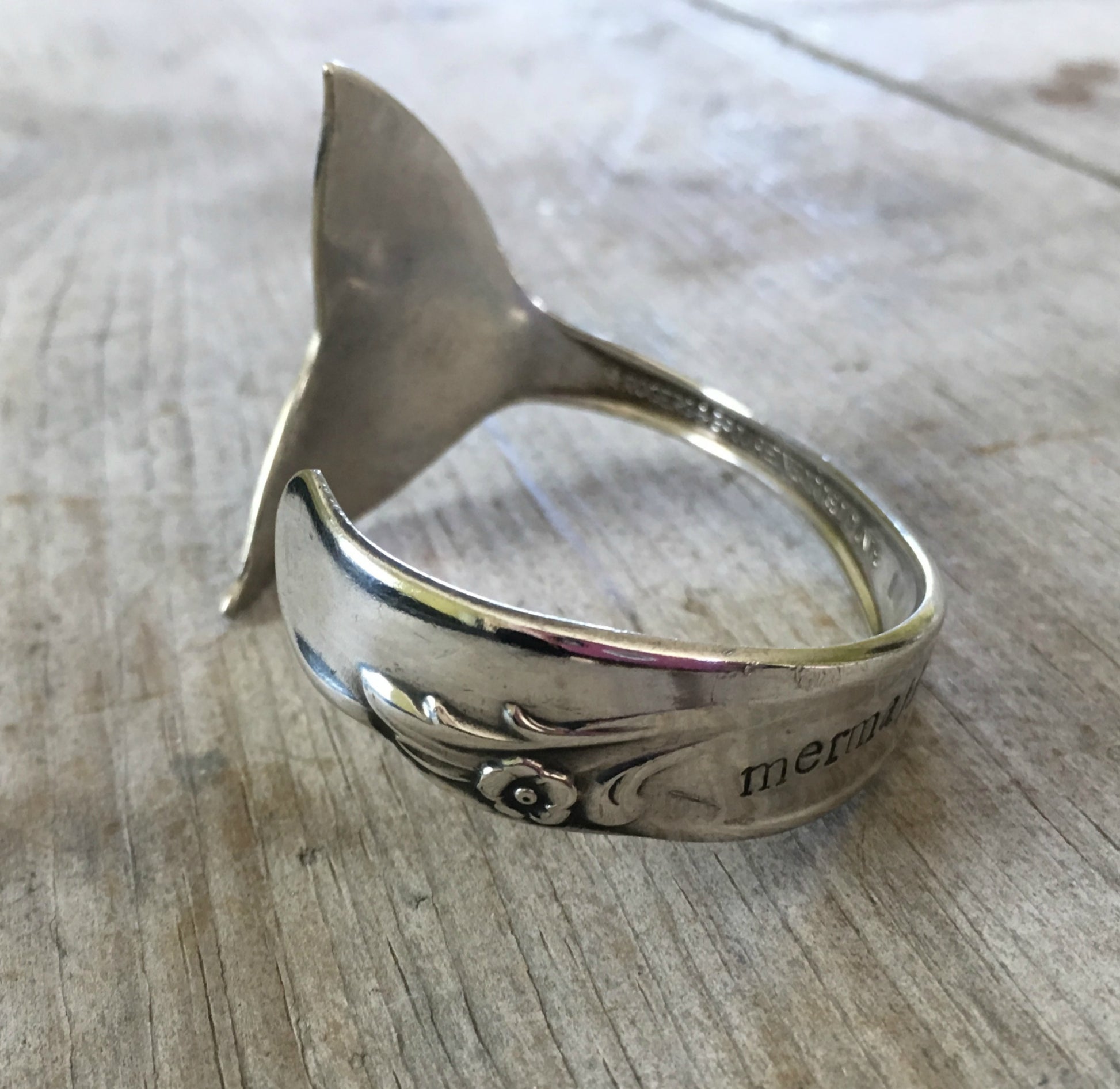 Mermaid Soul Cuff Bracelet on Rogers Brothers Exquisite Spoon