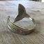 Spoon Cuff Bracelet with Mermaid Tail Fin End Hand Stamped Mermaid Soul