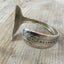 Upcycled Spoon Cuff Bracelet with Mermaid Tail Fin End 