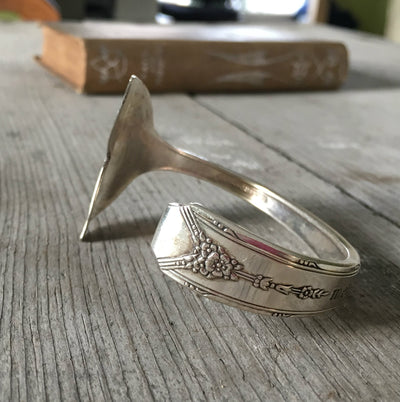 Mermaid Soul Bracelet made from an Upcycled Silverplate Spoon 3776