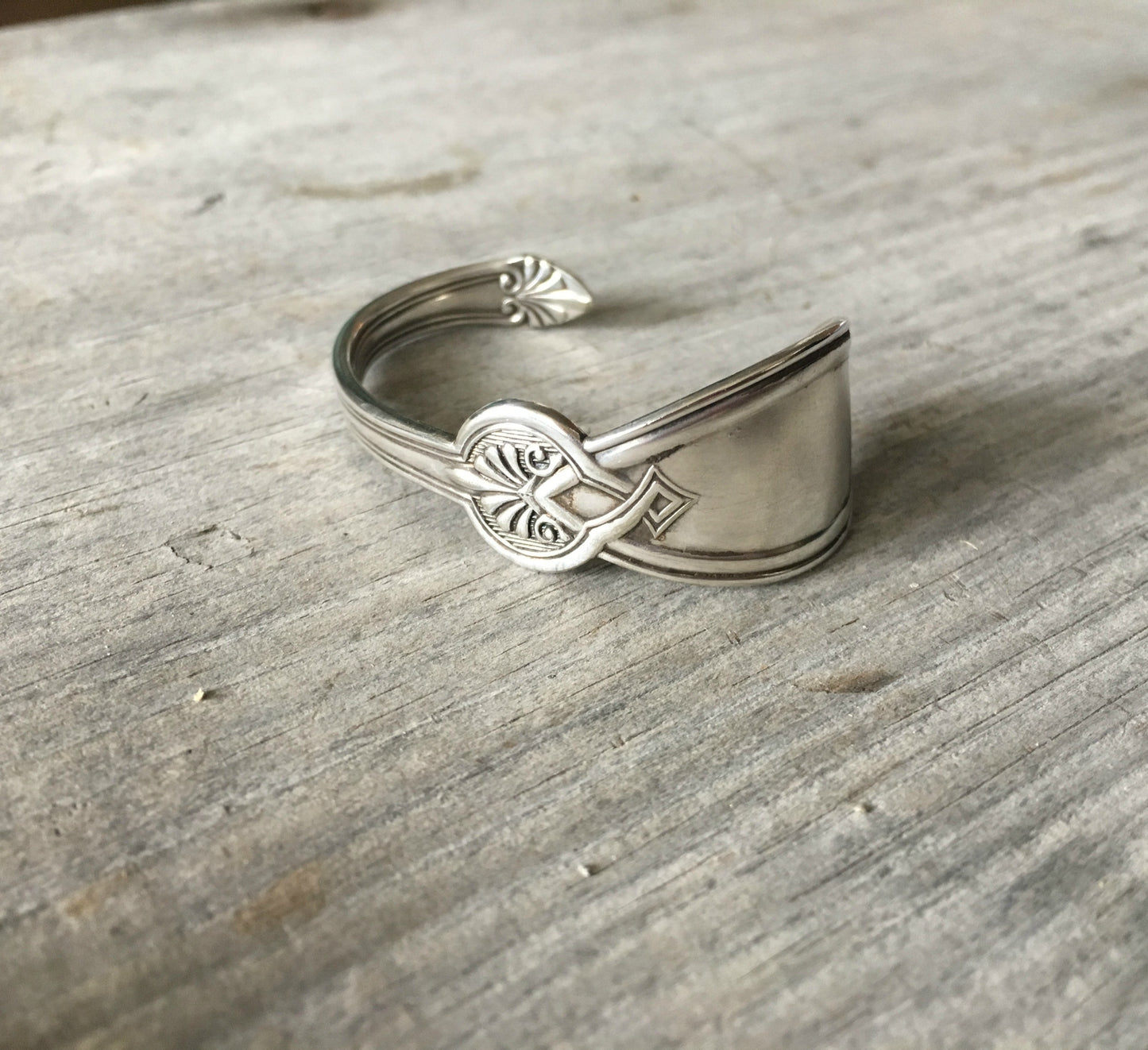 Spoon Cuff Bracelet 1865 Rogers Roman Size Small