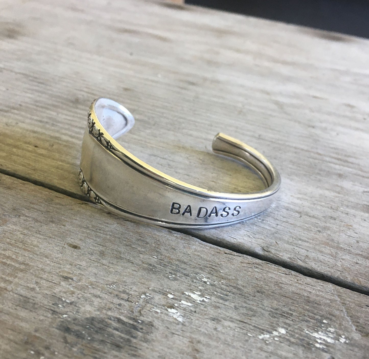 Spoon Cuff Bracelet - BADASS - Roses - #4250