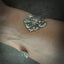 1847 Rogers Avon Spoon made into a cuff bracelet shown on model's arm from the bottom