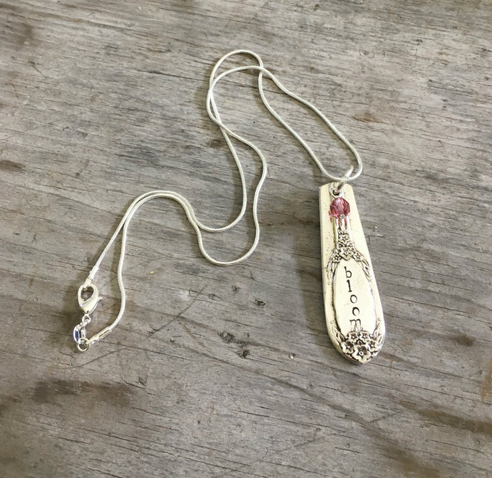 Spoon Handle Pendant Necklace Rogers Bros. Rapture Garland