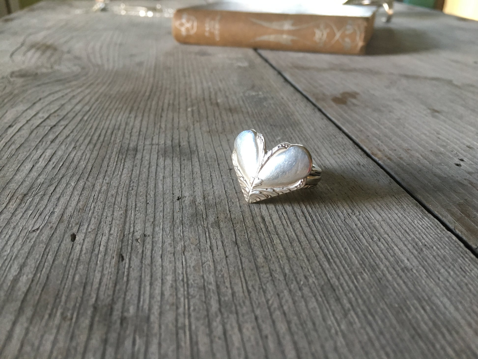 Handmade Ring from Upcycled Spoons Hiawatha Size 7 3523