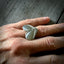 Spoon Ring Heart Shaped Hiawatha Size 7 3523 Shown On Model Hand