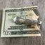 Handmade Spoon Money Clip from upcycled spoon shaped like an instrument banjo