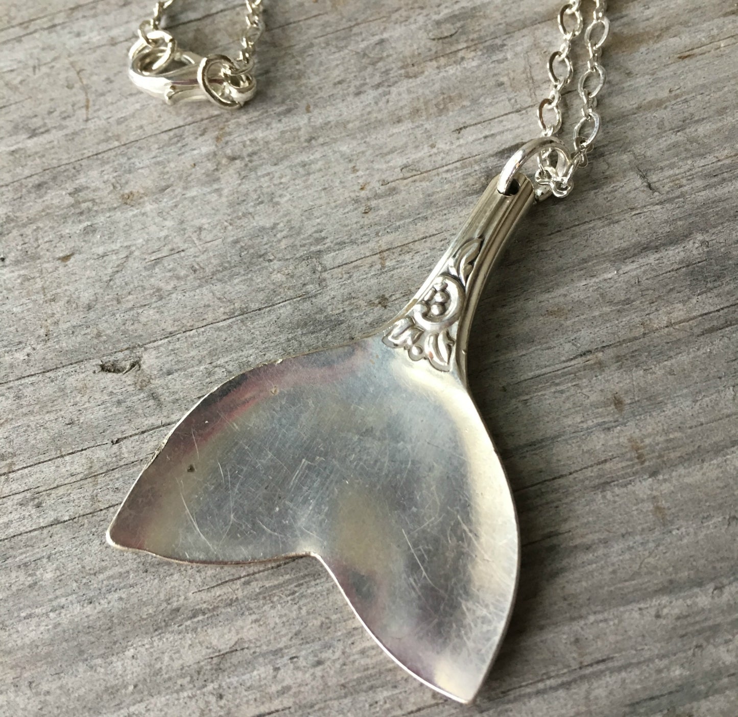 Spoon Whale Tail Necklace - #4155