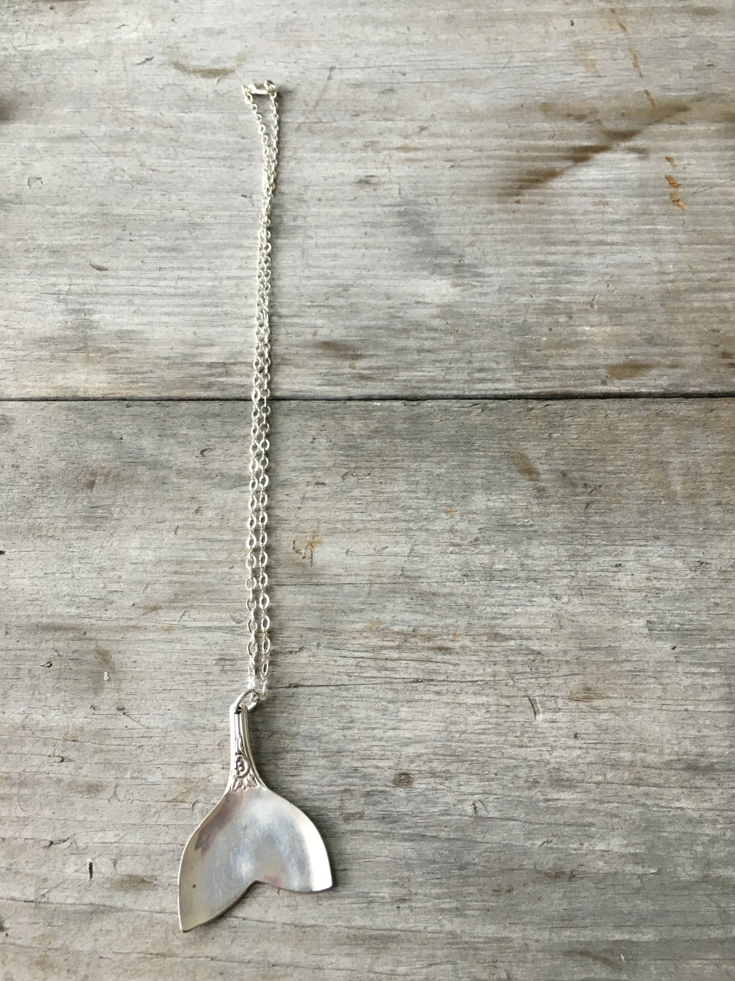 Spoon Whale Tail Necklace - #4155