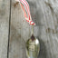 Spoon Ornament with red and white ribbon
