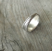 Spoon Ring from 1847 Rogers Vesta Size 10 from above