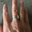 Spoon Ring from 1847 Rogers Vesta Size 10 shown on model's hand