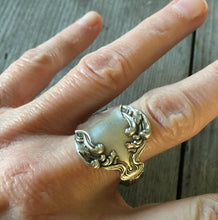 Spoon Ring Crest Size 11 3913 Shown on Model Hand