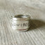 Wanderlust hand stamped spoon ring 