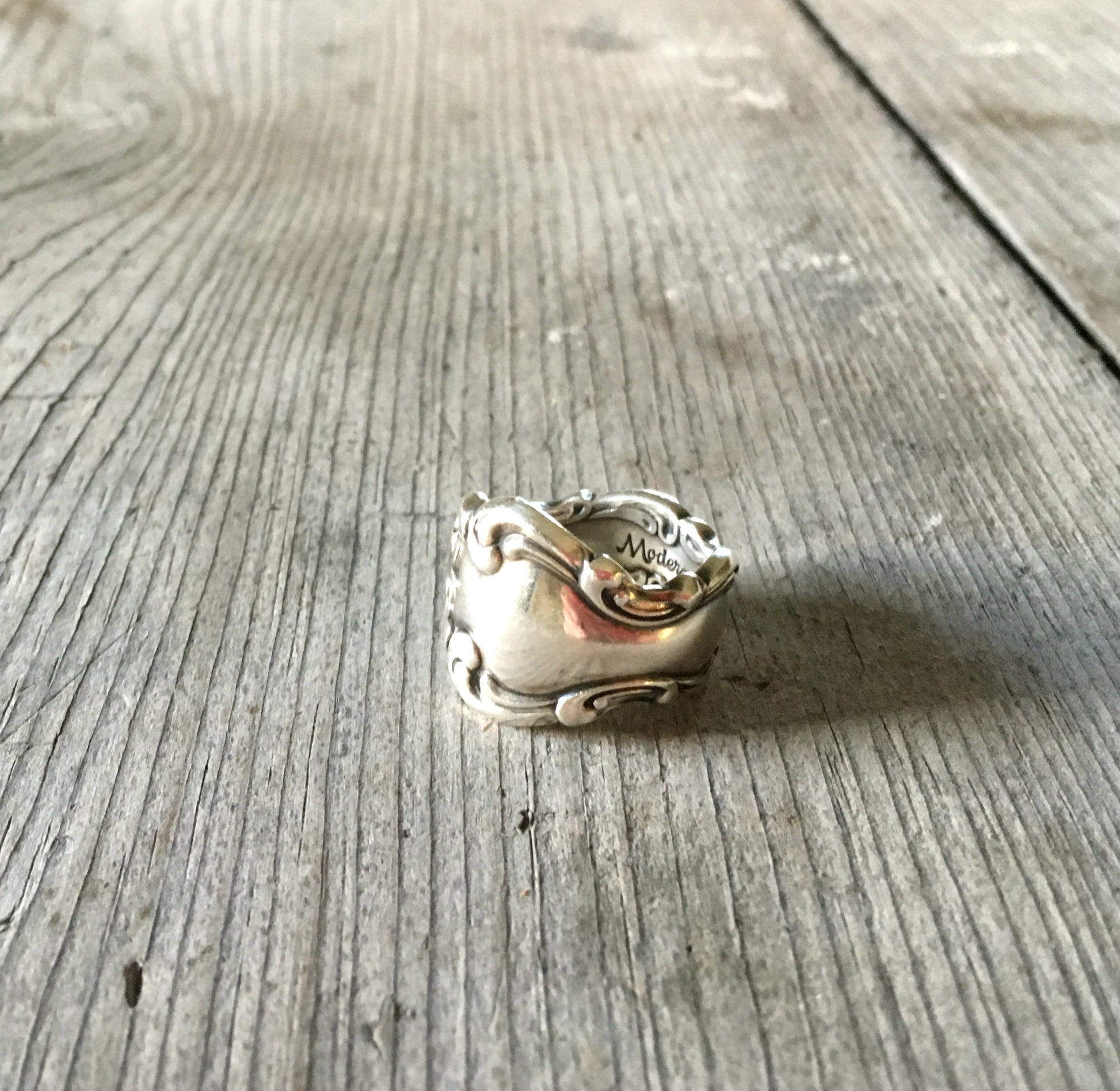 Spoon Ring Modern Baroque Size 8