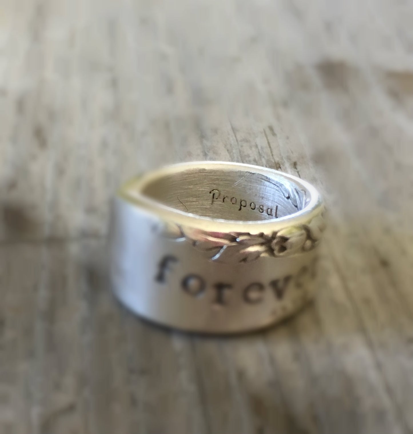 Spoon Ring - PROPOSAL - FOREVER - #4280