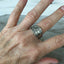 Spoon ring size 10 shown on model's hand