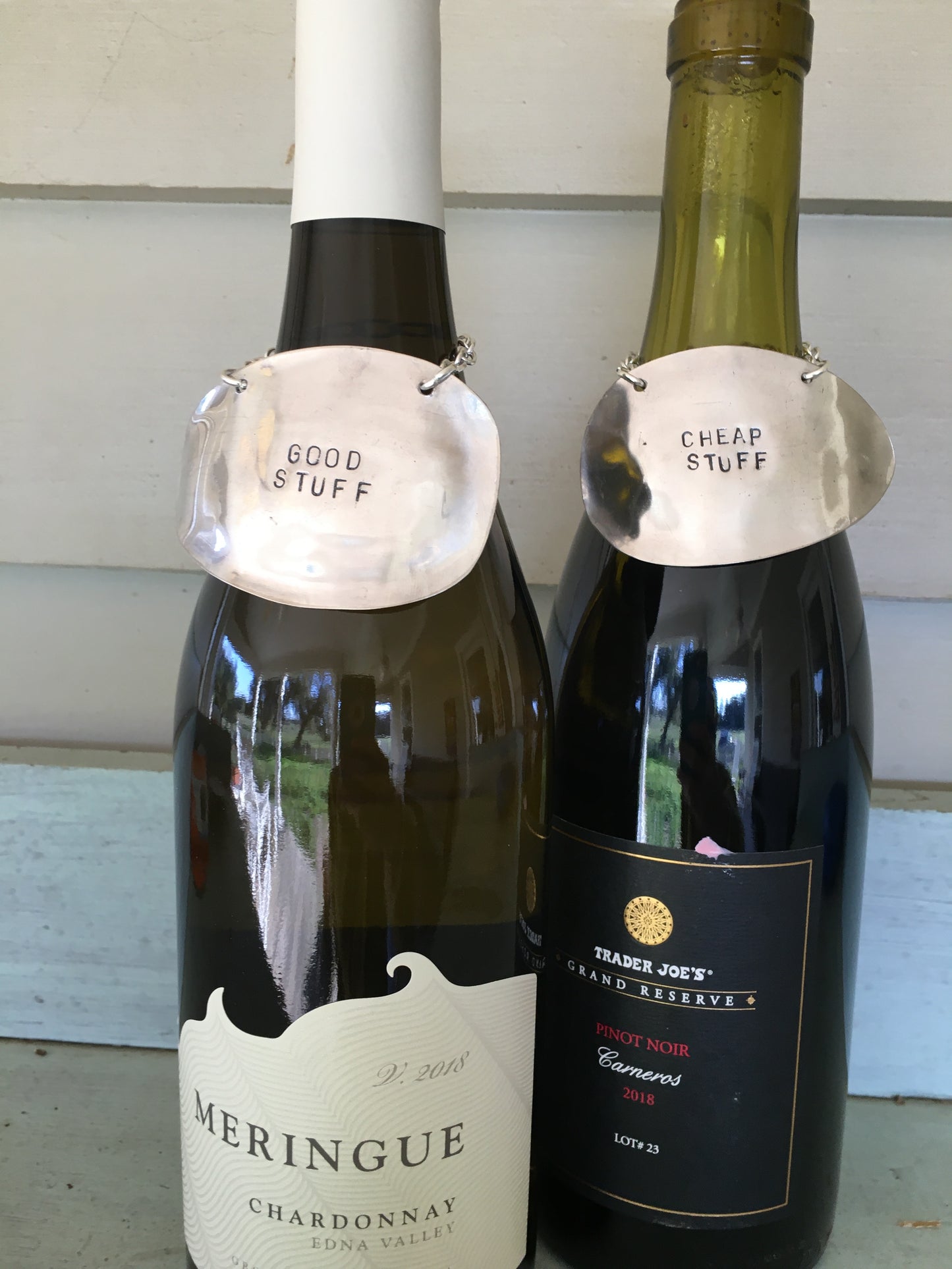 spoon wine labels shown on wine bottles spoon cheap stuff good stuff