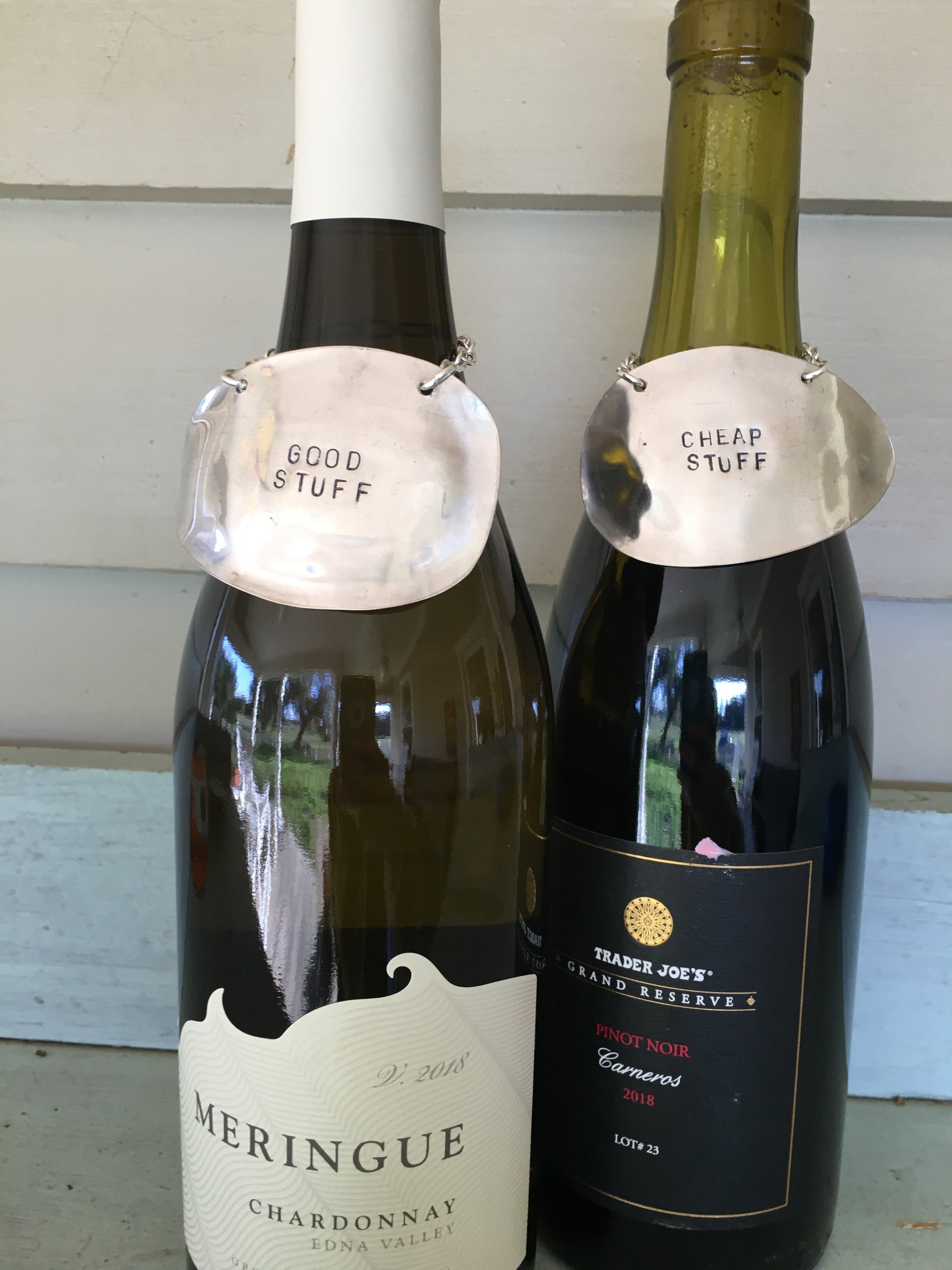spoon wine labels shown on wine bottles spoon cheap stuff good stuff