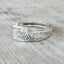 Highlight of floral detail on handstamped spoon cuff bracelet persist 3328