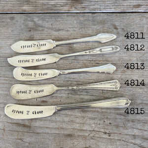 Hand Stamped Cheese Spreader - SPREAD CHEER