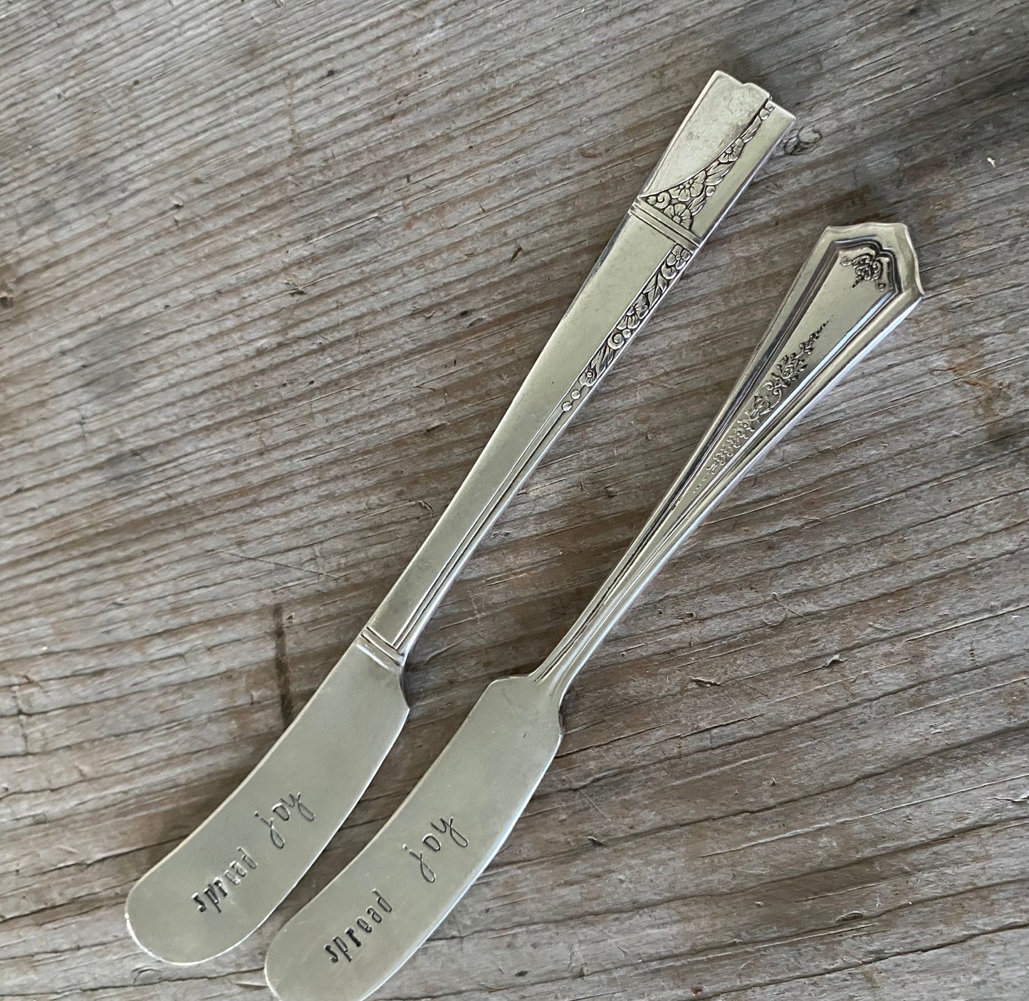 Hand Stamped Cheese Spreader/Knife - SPREAD JOY