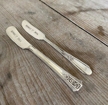 Hand Stamped Cheese Spreader Knife - SPREAD LOVE