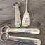 Adventure themed vintage spoon keychains hand stamped upcycled silverware outdoor gifts