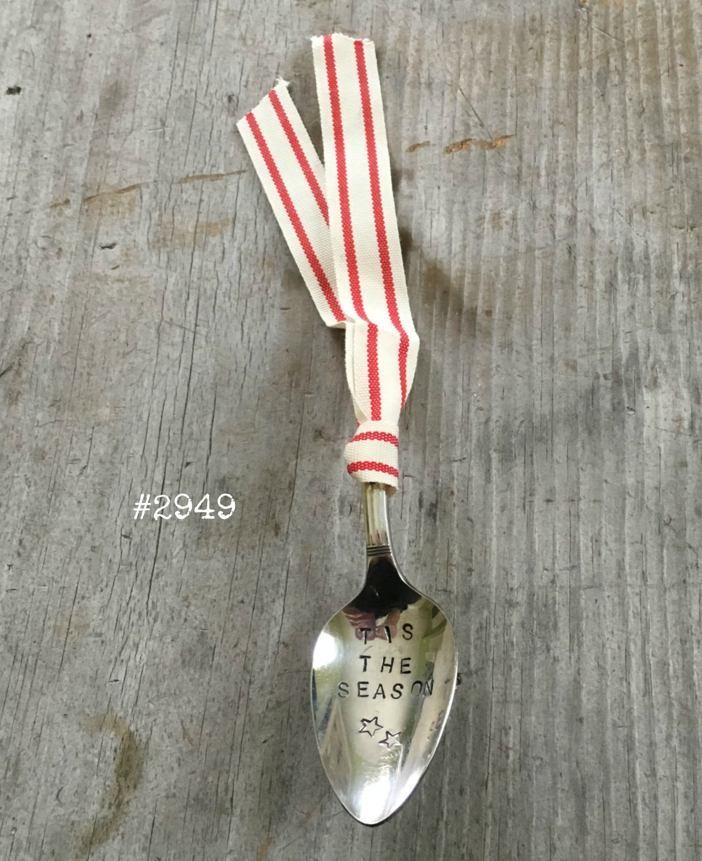 Stamped Spoon Ornament - TIS THE SEASON