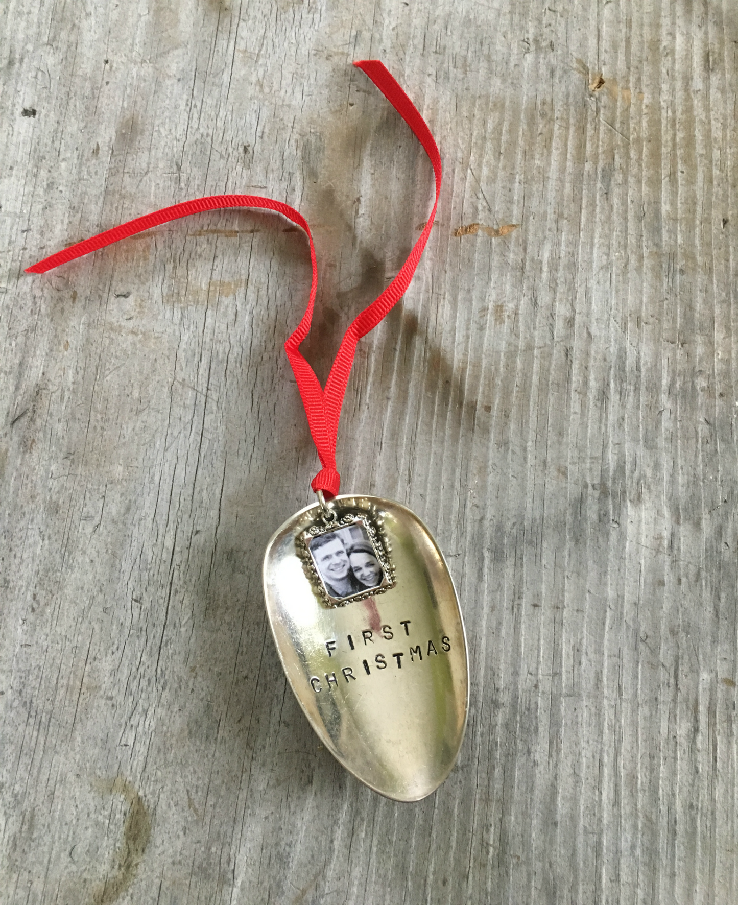Spoon Ornament with Frame - FIRST CHRISTMAS