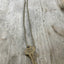 upcycled key necklace stamped with gypsy soul on long vintage ball chain