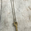 Vintage Gold Tone Hand Stamped Key LIVE FREE on 18 inch ball chain